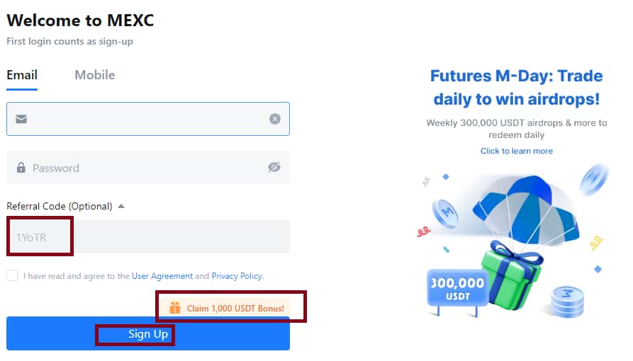 mexc referral discount code
