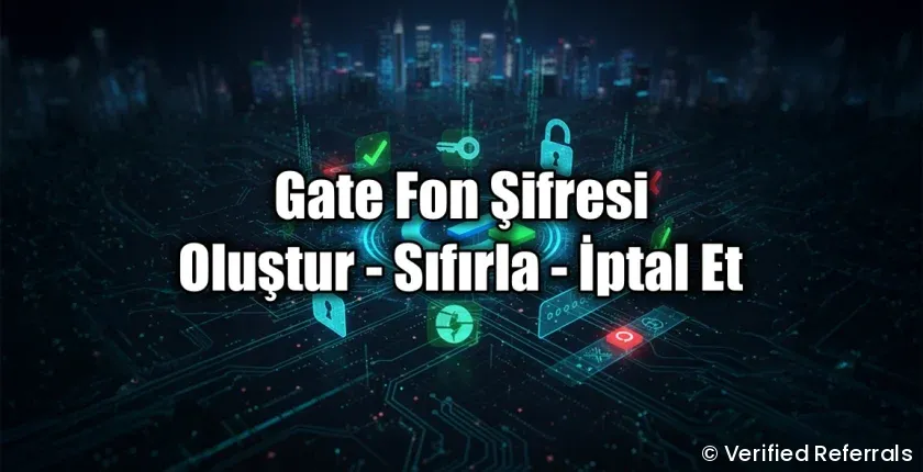 Gate.io Fon Şifresi Oluşturma, Değiştirme, İptal Etme