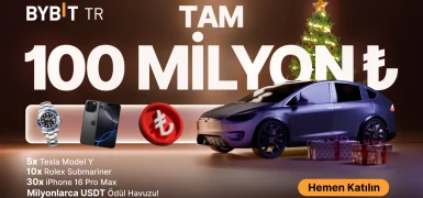 Bybit TR’den Yeni Yıl Kampanyası 2: 100 Milyon TL Ödül Havuzu