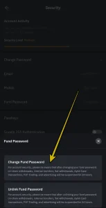 Bybit Fon Şifresi Oluşturma, Değiştirme, İptal Etme