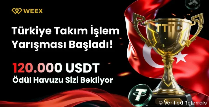 WEEX Takım İşlem Yarışması TTTC-1: 120.000 USDT Ödül Havuzu WEEX Takım İşlem Yarışması TTTC-1: 120.000 USDT Ödül Havuzu